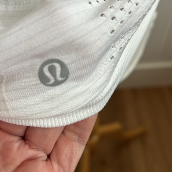 White mesh Lululemon athletic top - Picture 6 of 6